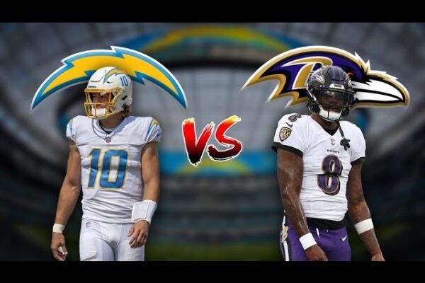 baltimore ravens vs chargers match player stats