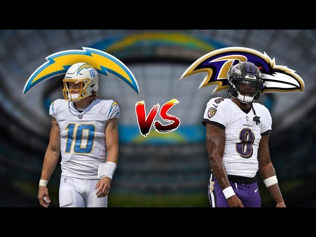 baltimore ravens vs chargers match player stats